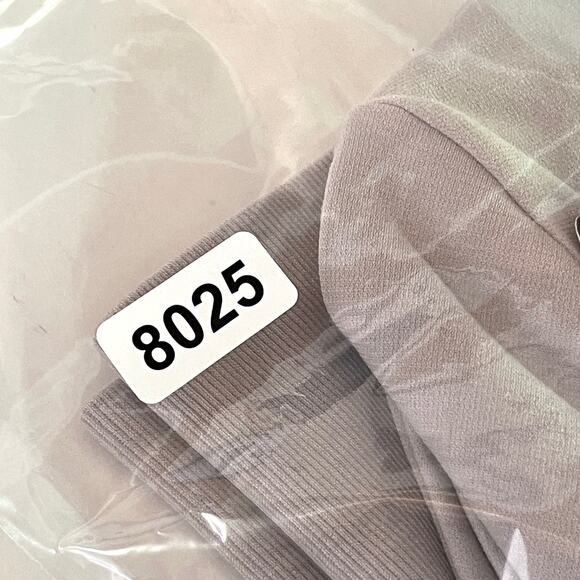 Reebok Nature-X NEW Deep V-Neck Crop Top Sz L Lavender Rib Knit Waist Stretch - Picture 12 of 12